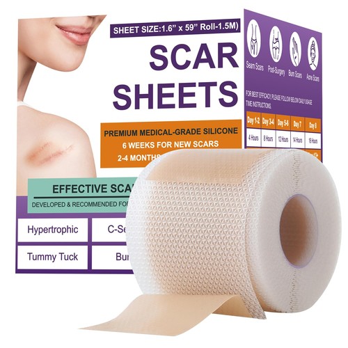 Silicone scar sheets tape - sheets, &