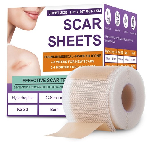 Silicone scar sheets - scar, medical