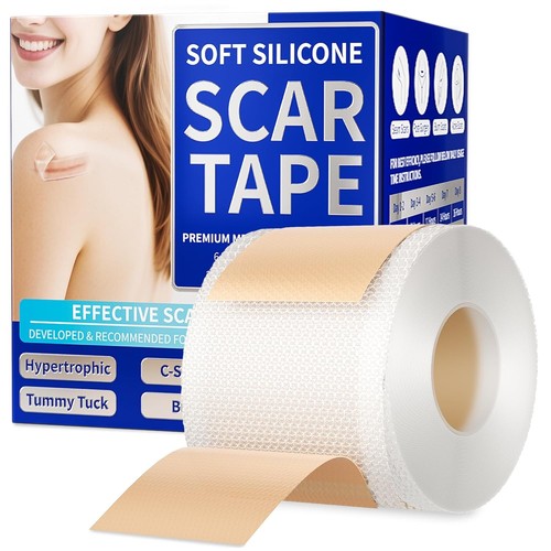 Silicone scar tape roll 6 - silicone, (1.6"