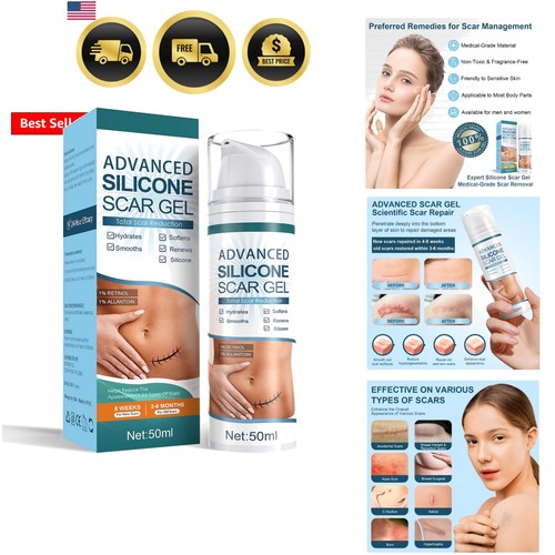 Advanced scar gel silicone - scar, gel,