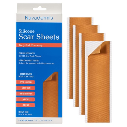 Silicone scar sheets extra - sheets,