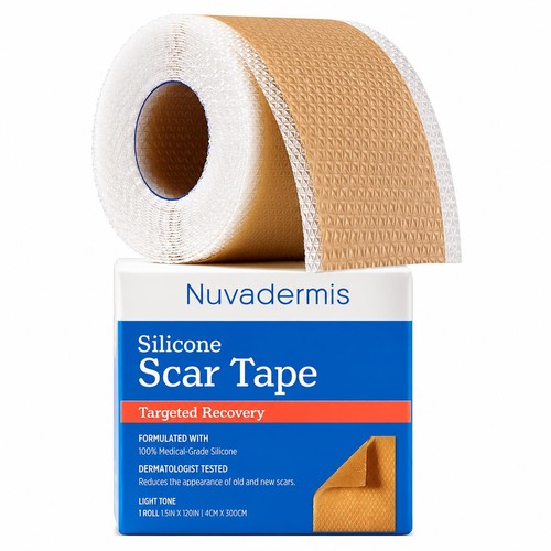 Nuvadermis silicone scar tape - silicone,